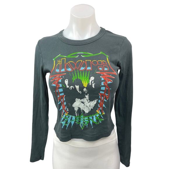Daydreamer The Doors Brodsky Music Band Photo Shrunken Long Sleeve Shirt Top XS - Picture 1 of 6